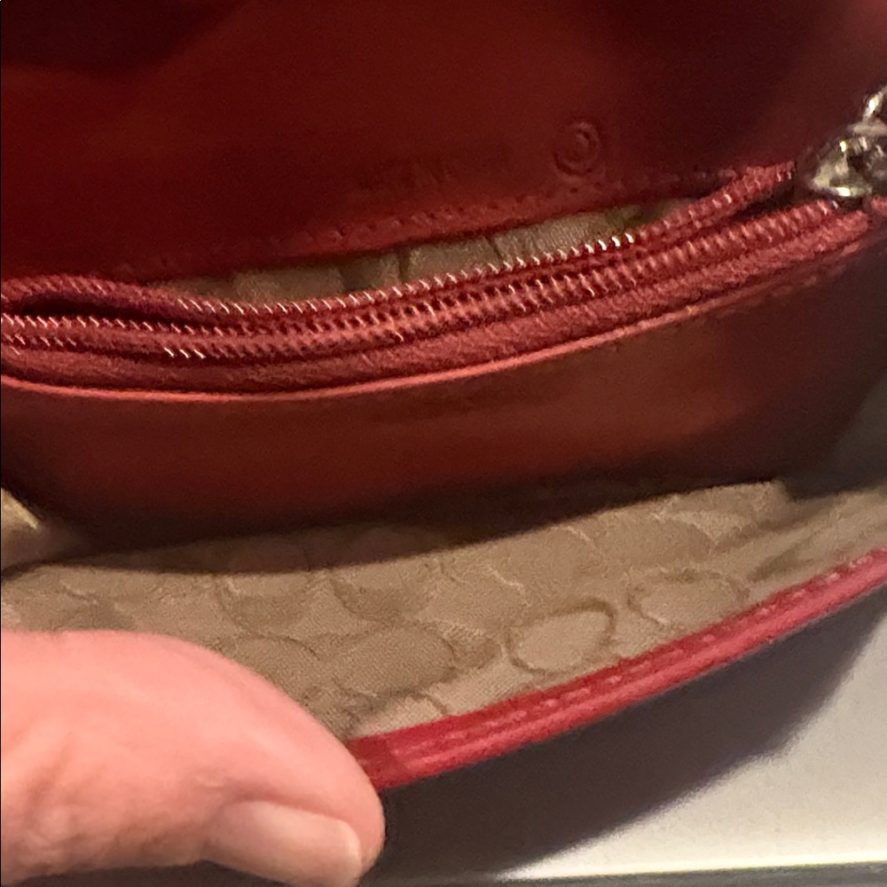 Coach Red Leather Wallet - Picture 7 of 7